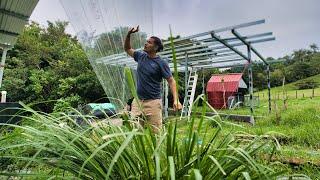 THE ROOF GOES ON - Self Built Green House