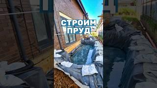 Пруд под окном дома - это сложно? Как сделать небольшой декоративный пруд на участке. Часть 1 #пруд