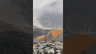 Arriving at Dhaulagiri Base Camp #trekking #himalayas #shorts #8000ers #dhaulagiri