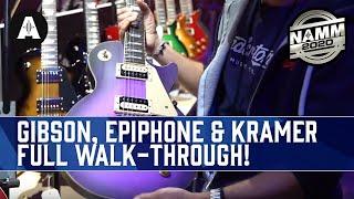 Full Walk-through Of The New Gibson, Epiphone & Kramer Booth! - NAMM 2020