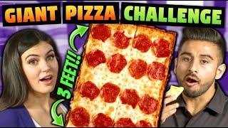 GIANT PIZZA CHALLENGE (3 Feet in 30 Minutes?)