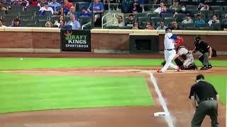 Javier Baez's Extremely Early Swing and Miss