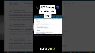 Entity-SEO Ranking Troubles?