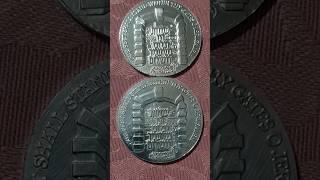 СЕРЕБРО ИЗРАИЛЯ ПАМЯТНАЯ МЕДАЛЬ ВРАТА ЕРУСАЛИМА 1981г.37мм.26гр.935 проба . Барахолка в Израиле .