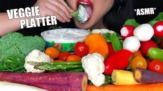 ** ASMR VEGGIE PLATTER ** (Extreme Eating Sounds) No Talking | ASMR Phan