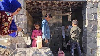 Nomadic life: daily activities of a local family in the mountains