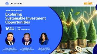 Exploring Sustainable Investment Opportunities l CFA Institute