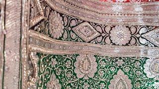 AR-1320 "The Majestic Maroon" Premium Banarasi Silk Saree||Silk||Silver Zari||Zardozi||Crystals