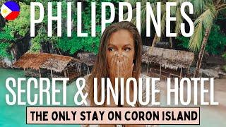  The most UNIQUE hotel in Philippines! | Coron Island