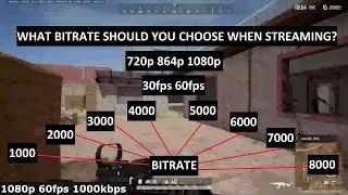 Nvidia NVENC Streaming Bitrate Comparison 720p 864p 1080p - PUBG (or any FPS Game)