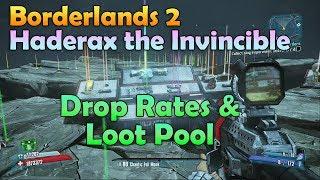 Borderlands 2 Haderax the Invincible Drop Rates and Loot Pool | Ultimate Guide