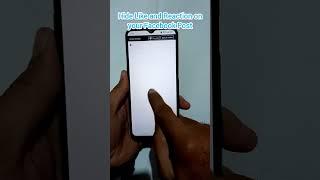 Hide Like and reaction on your Facebook Post