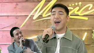 Darren Espanto singing “PAGBIGYANG MULI” LIVE by (Erik Santos) at Star Magic!