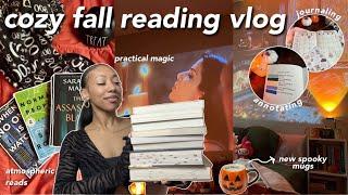 cozy fall reading vlog  | reading, journaling, hauls, fall shopping & more!