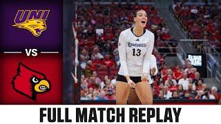 UNI vs. Louisville Full Match Replay | 2024 ACC Volleyball