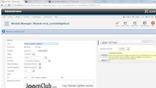 Easy Youtube Lightbox Joomla Module