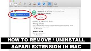 How to Remove or Uninstall Safari Extension on macOS Devices