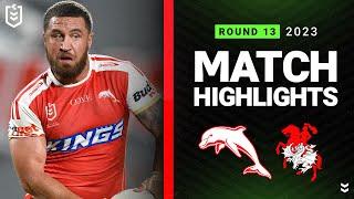 NRL 2023 | Dolphins v St George Illawarra Dragons | Match Highlights