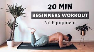 20 MIN BEGINNERS WORKOUT | No Equipment | Rowan Row