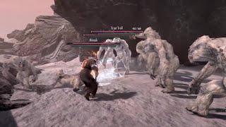 Skyrim Battles - Frost Trolls vs. Sabre Cats, Dwarven Sphere, Arngeir, Miraak, and more