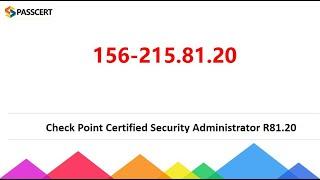 CCSA R81.20 156-215.81.20 Dumps - Check Point Certified Security Administrator R81.20