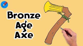 How to Draw a Bronze Age Axe Real Easy