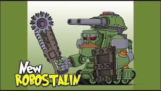 How To Draw New Robostalin | HomeAnimations - Cartoons About Tanks