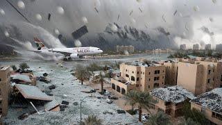 Now Riyadh, Saudi Arabia is in chaos! Storms and hail are destroying everything