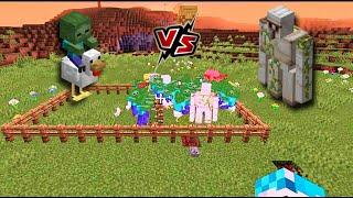Who will win Chicken Jockey or Iron Golem?