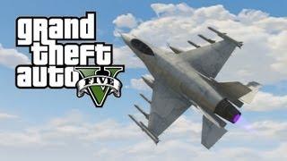 GTA V - Jet (Lazer P-996) Gameplay