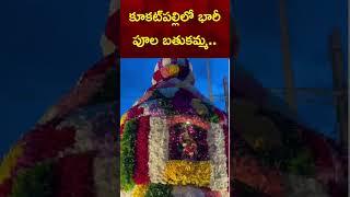 Biggest Flower Bathukamma in Hyderabad | Bathukamma in Kukatpally | Telangana | News18 Telugu