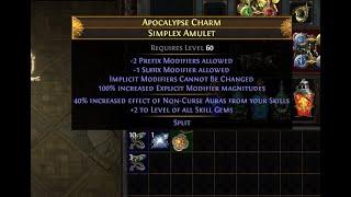 [PoE 3.25] Attempting 150+ Mirror Amulet Craft With 15+ Mirrors of Locks