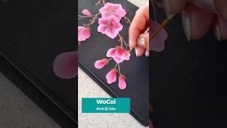 Easy Flowers #painting #acrylicpainting #floral #flowerpainting #artwork #viralshorts #wocol