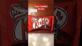 Paper Squishy Kit Kat #papersquishy #kitkat #chocolate #diy #squishy #papercraft #trending #shorts