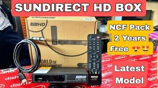 Sundirect Hd box 2 Years Free | Latest Hd box 2024 | FTA Pack Free #sundirect