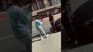 Brought the Ferrari to Times Square to Shoot Vid #rap #freestyle #rapartist #music #artist