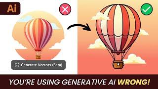 Adobe Illustrator Tutorial -  How to Effectively Use Generative Shape Fill