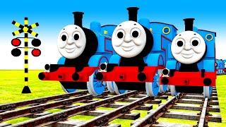 【踏切アニメ】あぶない電車 3 TRAIN Thomas  踏切 Fumikiri 3D Railroad Crossing Animation #1 #train