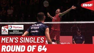 R64 | MS | Vladimir MALKOV (RUS) vs. CHEN Long (CHN) [3] | BWF 2019