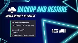 [ENGLISH] DISCORD MEMBER RECOVERY| HOW TO RECOVER PRUNED MEMBERS OF DISCORD SERVER | REXZ AUTH