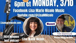 ROCKIN FOR GOD WITH LISA MARIE NICOLE. 3/10- GUEST TIM STEINRUCK