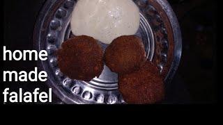 homemade mayonnaise and falafel