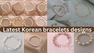 Korean pearl bracelet designs || latest and trendy pearl bracelet designs || Zaima fashion ideas