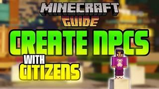 How To Add NPCs To Your Minecraft Server | Like Hypixel | Using Citizens2  FREE