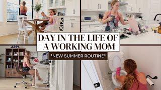 *NEW* 9-5 WORKING MOM SUMMER ROUTINE | Work from Home Mom Day in the Life | Amanda Fadul