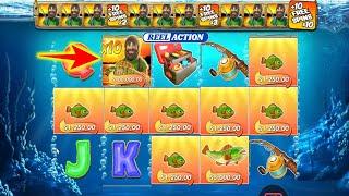 BIG BASS REEL ACTION ONE HUGE FISHERMAN 10X MULTIPLIER H7GE PROFIT BONUS BUY ONLINE CASINO SLOT