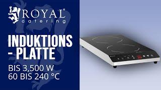 Induktionsplatte Royal Catering RCIC-1800P6 | Produktpräsentation