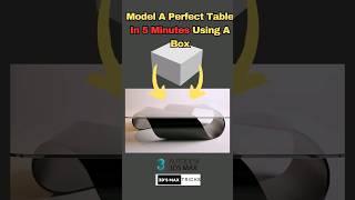 Table modeling #3dsmaxtutorial