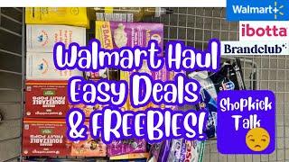 Walmart Haul!! Easy Deal & FREEBIES! Plus, Real talk about Shopkick! #walmartdigitalcouponing