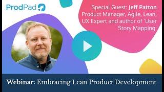 Embracing Lean Product Development - Jeff Patton